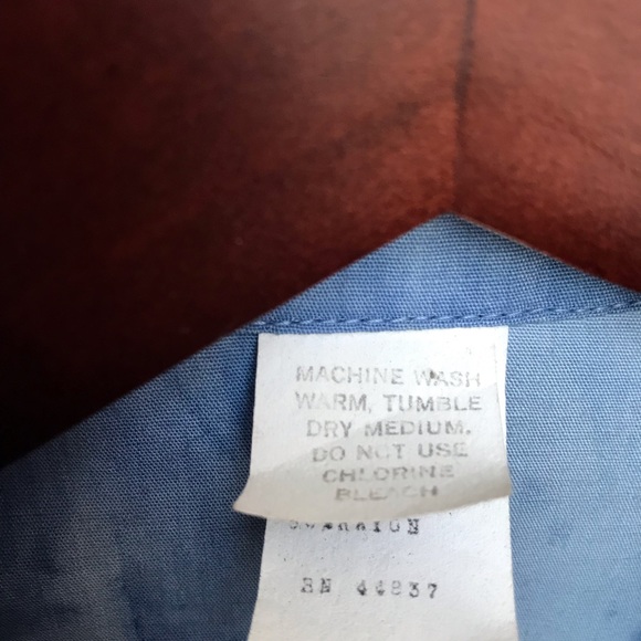 Vintage Button Down Long Sleeve Shirt M - Picture 4 of 6